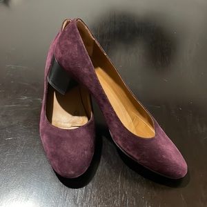 Aquatalia Purple Suede Heel